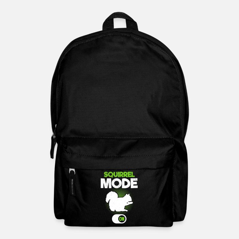 Eichhörnchen-Modus auf Eichhörnchen, lustiges - Rucksack - Schwarz