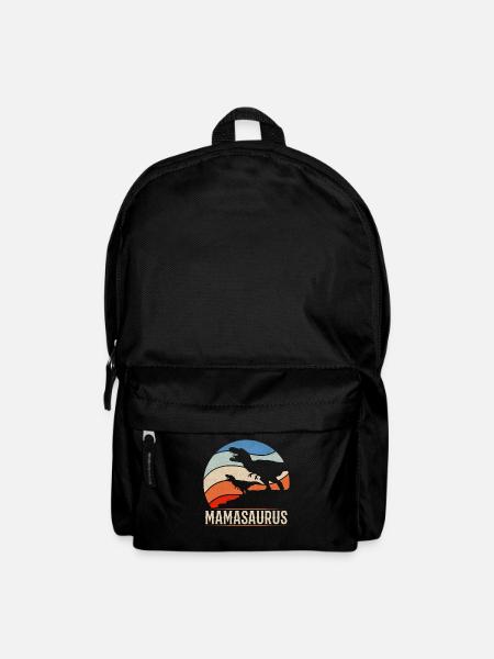 Mama Saurus Mama Dinosaur Famille Mama Dino - Sac à dos - noir