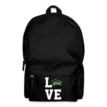 Liebe Barschfischen - Rucksack - Schwarz - Vorne