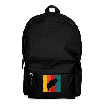 Barsch Silhouette - Rucksack - Schwarz - Vorne