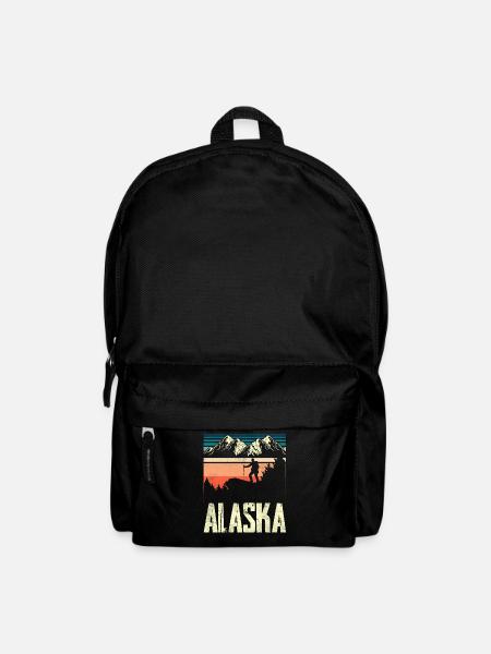 Alaska Wanderer Wandern Wanderung Natur - Rucksack - Schwarz