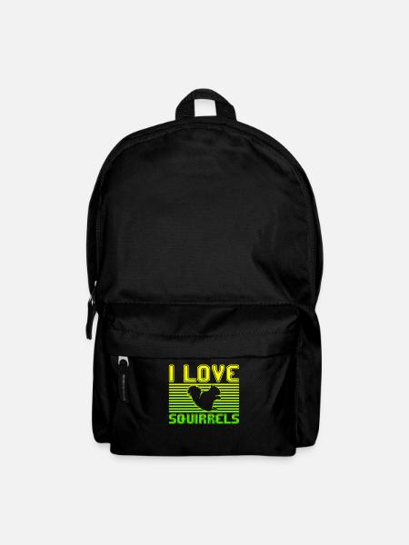 I love squirrels - Rucksack - Schwarz