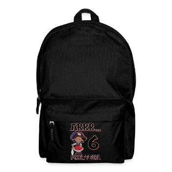 Pirate Boy 6 year old pirate 6th birthday - Backpack - black - Front