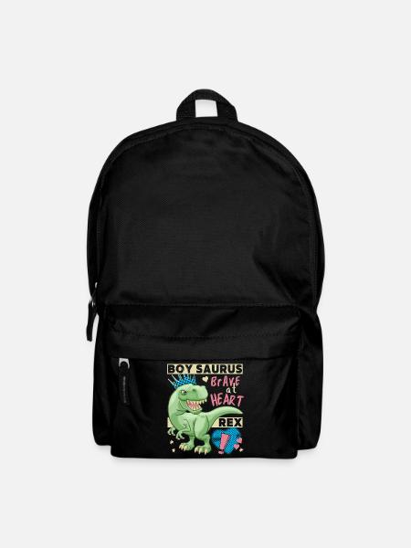 Boy-Dinosaurier, Junge-Dino, lustiger Dino-Spruch - Rucksack - Schwarz