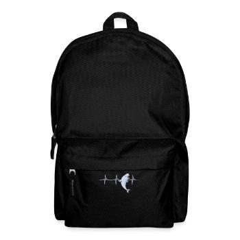 Beluga Whale Heartbeat - Backpack - black - Front