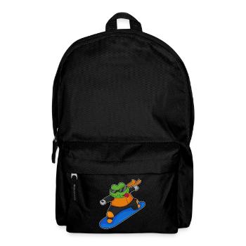 Frosch Snowboarder Snowboard - Rucksack - Schwarz - Vorne