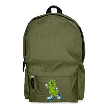 Raupe Rollschuhfahren Rollschuhe - Rucksack - Olivgrün - Vorne