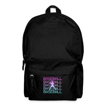Baseball - Rucksack - Schwarz - Vorne