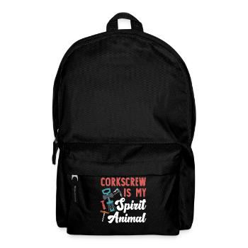 Sommelier Wine Drinking Tasting - Backpack - black - Front