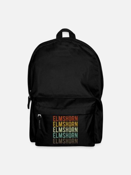 Elmshorn Stadt Retro Vintage - Rucksack - Schwarz