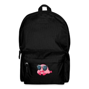 Blobfish with sunglasses - Backpack - black - Front