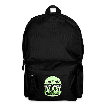 I Am Not Grumpy I Am Only Introverted - Backpack - black - Front