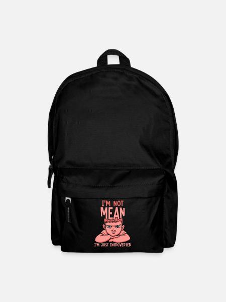 Ich Bin Nicht Böse Ich Bin Nur Introvertiert - Rucksack - Schwarz
