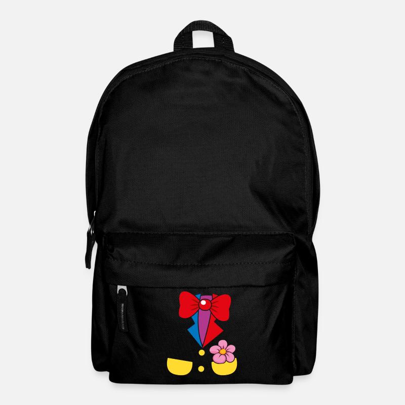 Zirkus Clown Kostüm Anzug - Rucksack - Schwarz
