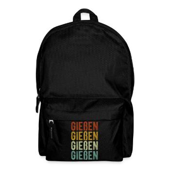 Gießen Stadt Retro Vintage - Rucksack - Schwarz - Vorne