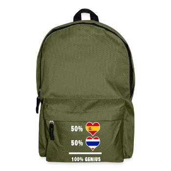Thailand und Spanien Genie / Geschenk - Rucksack - Olivgrün - Vorne