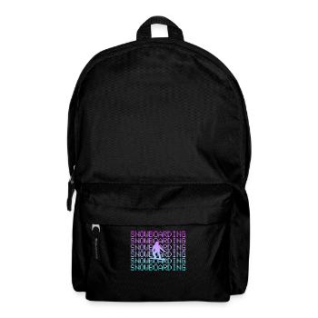 Snowboarden - Rucksack - Schwarz - Vorne