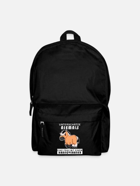 Hannoveraner Pferd Hauspferd - Rucksack - Schwarz
