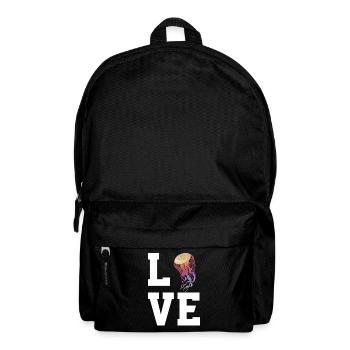 Liebe Quallen - Rucksack - Schwarz - Vorne