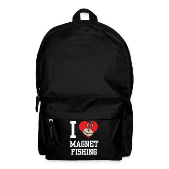 I love Magnet Fishing Magnetic Fishing - Backpack - black - Front