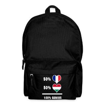 France and Hungary Ingenious / Gift - Backpack - black - Front