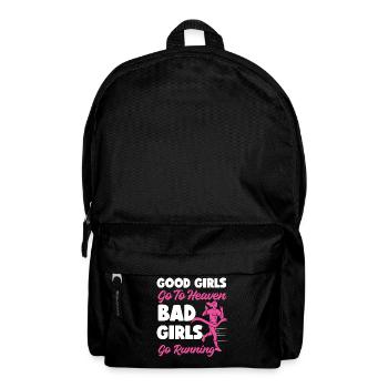 Running Runner Half Marathon Girl - Rucksack - Schwarz - Vorne