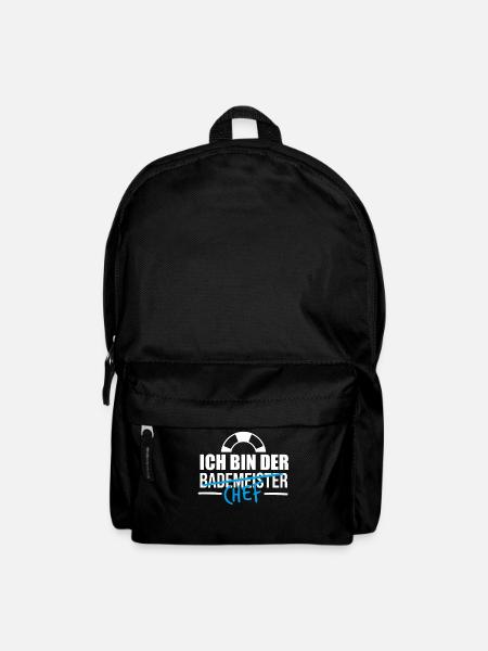 Bademeister Rettungsschwimmer Schwimmmeister - Rucksack - Schwarz