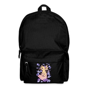 Gruseliges Axolotl Creepy Kawaii Chibi Horror - Rucksack - Schwarz - Vorne