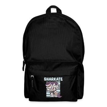 Sharkate Lustiger Karate-haifisch - Rucksack - Schwarz - Vorne