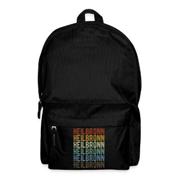 Heilbronn Stadt Retro Vintage - Rucksack - Schwarz - Vorne