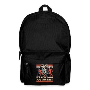 Running Runner Half Marathon It's - Rucksack - Schwarz - Vorne