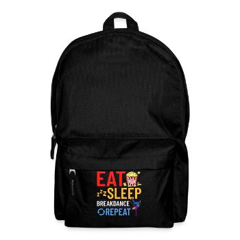 Breakdance Musik Breaking BBoy Bgirl - Rucksack - Schwarz - Vorne