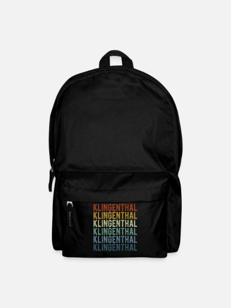 Klingenthal Stadt Retro Vintage - Rucksack - Schwarz