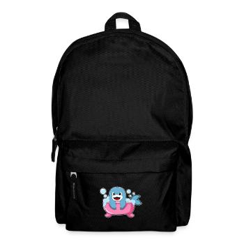 Dolphin Bathing Bathtub - Backpack - black - Front