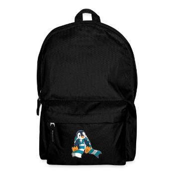 Penguin Winter Scarf - Backpack - black - Front