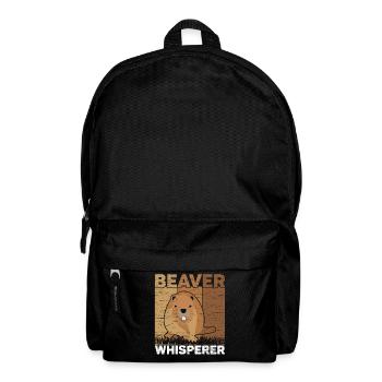 Beaver Whisperer Wildlife Animal Canada Dam Rodent - Backpack - black - Front