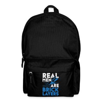 Real men are bricklayer Bricklayer Profession Bricklayer - Backpack - black - Front