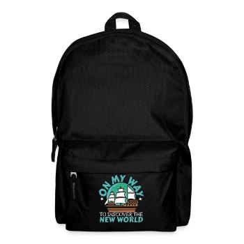 Auf dem Weg zur Entdeckung der Neuen Welt Kolumbus - Rucksack - Schwarz - Vorne