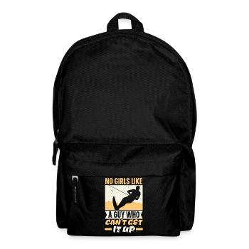 No girl likes a guy who doesn't pick him up - Backpack - black - Front