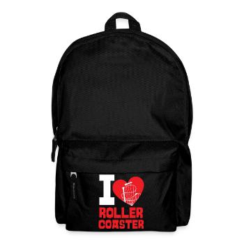 Roller Coaster Heart I Love Roller - Rucksack - Schwarz - Vorne