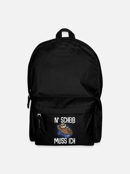 N'Scheiß Muss Ich - Rucksack - Schwarz