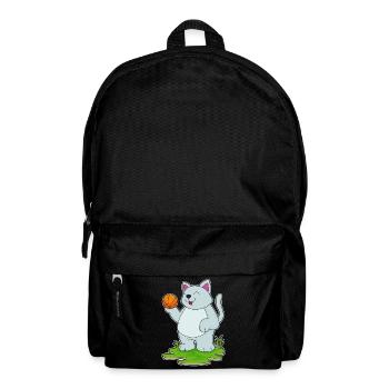Cat Basketball Player Basketball - Backpack - black - Front