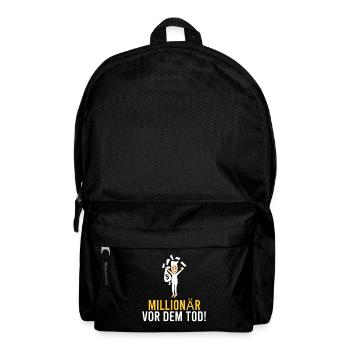 Millionaire before death! - Backpack - black - Front