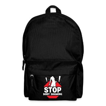 Schluss Mit Body Shaming Bodyshaming Ärgern - Rucksack - Schwarz - Vorne