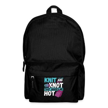 Tricot et nœud qui me fait Hot Knitting Crochet - Sac à dos - noir - Devant