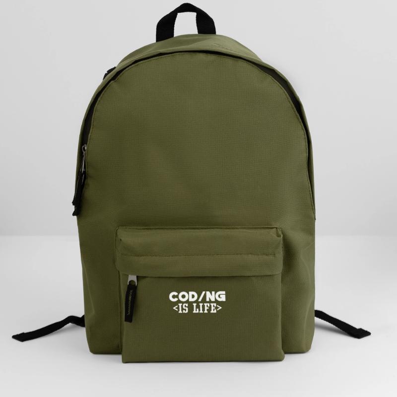 Coding Is Life Code Programmer Coder Backpack