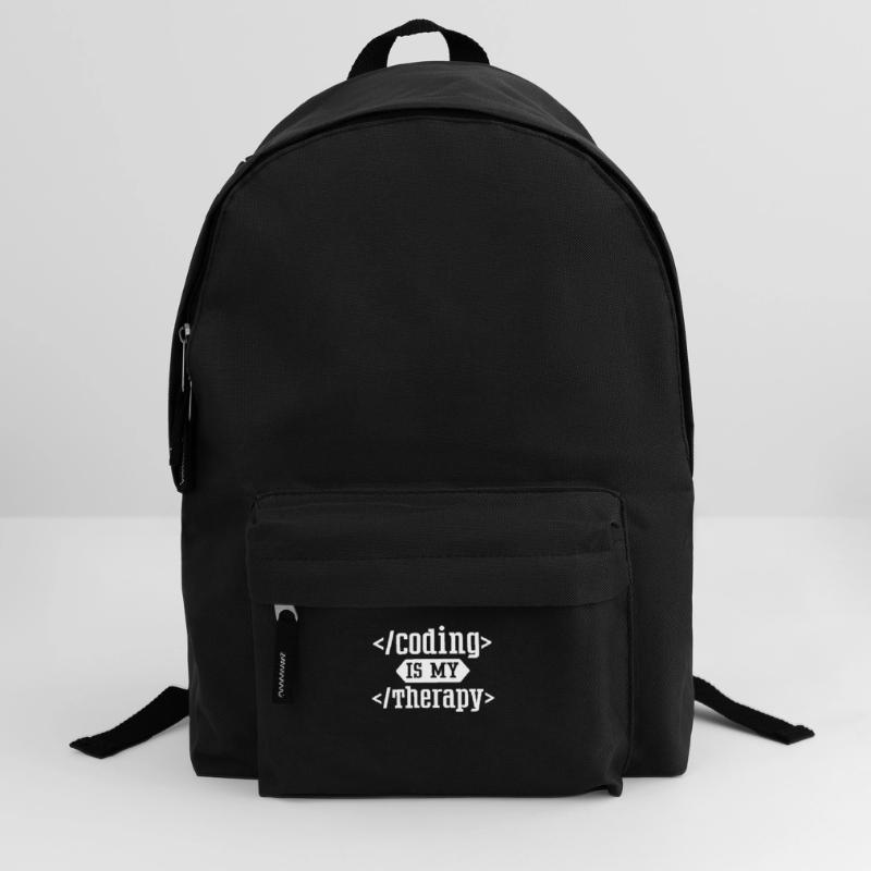 Programmieren Ist Meine Therapie Coding Coder Code Rucksack