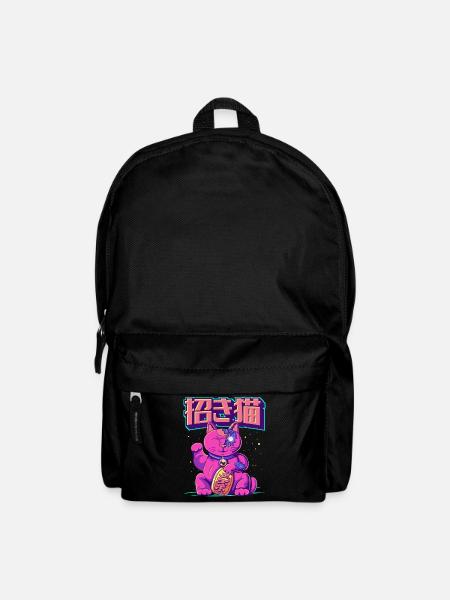 Cyborg Maneki Neko Katze Japanische Glückskatze Cy - Rucksack - Schwarz