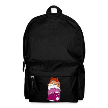 Lesben- und Schwulenstolz Froschhaufen Lesben- und - Rucksack - Schwarz - Vorne