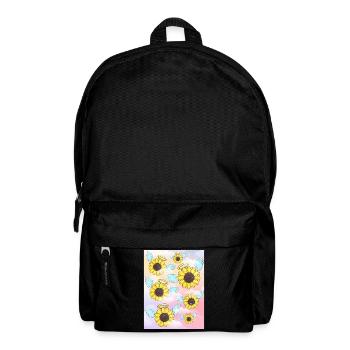 Angelcore Aesthetic Sunflower Angel - Backpack - black - Front
